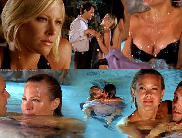 Bombshell Brittany Daniel in hot pool scenes; Celebrity Hot 