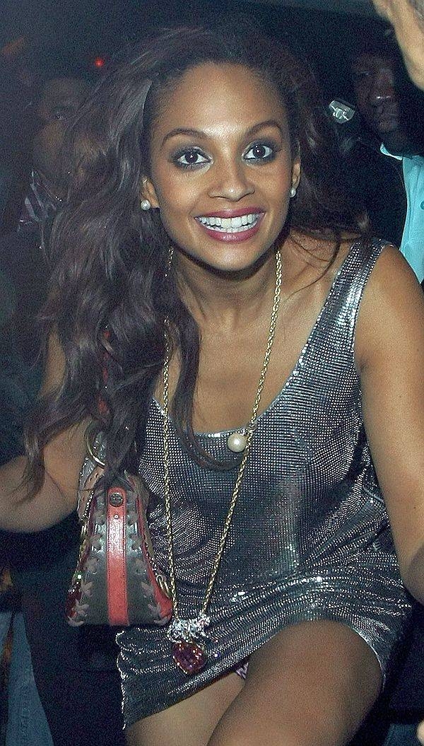 Alesha Dixon panty upskirt; Celebrity 